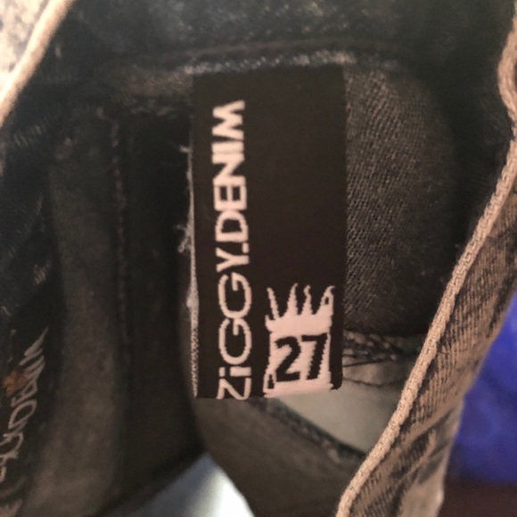 Color Block Denim Mini Skirt - Picture 6 of 6